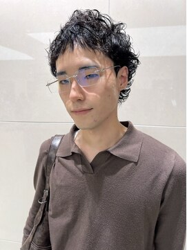 ピークアブー ワン(PEEK-A-BOO ONE) メンズパーマメンズヘアウルフパーマイメチェンワイドバング