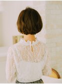 Azuｌe/透明感カラーめ/前髪カット/アゴラインボブ