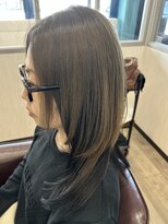 ヘアサロンアンドカフェ エイチプラス(H plus)&nbsp;ロングレイヤー　ダブルカラー　20代　30代