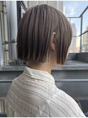 20代30代ハイトーンボブ/ミルクティー/ぷつっとボブ/新宿