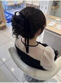 高め華やかアップスタイル