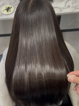 ピリオド 松阪(Period.) ロングヘアーココアブラウン髪質改善 松阪美容室