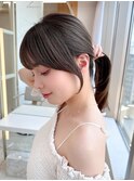 小顔前髪顔周りくびれ20代30代40代