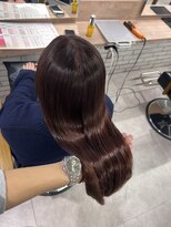 モク(mok) 艶髪チェリーレッドブラウン