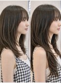 羽エクステ/スーパーロング/ロングレイヤー/渋谷エクステ/暗髪