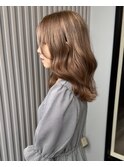 透明感抜群♪ダブルカラーブリーチミルクティーベージュ