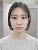ピークス 渋谷店(Peaks) グレージュ/顔周りレイヤーボブ/韓国巻き/結べるレイヤーカット