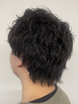 バーバーショップテト(barber shop tete) ショートウルフ×波巻きスパイラル