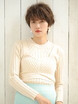 マフェ(mahae) 柔らかな動きのある大人ショート×セピアベージュvol.3