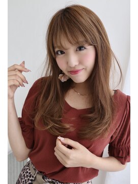 イソラブル(ISOLA-blu) 【ドライヴカット】インカールロング×ライトベージュ