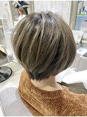 ヘーゼルベージュ/ 刈り上げボブ/セシルカット◎20代30代