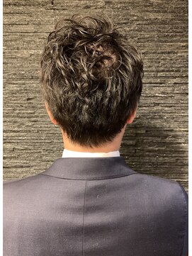 ヒロギンザ 上野店(HIRO GINZA) アイロンパーマ七三スタイル