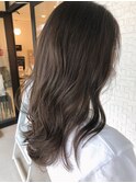 透明感オリーブグレージュ(ブリーチなし)