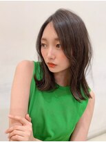 ヘアーデザイン ミヤビ 広尾(HAIR DESIGN MIYABI) 切りっぱなし ミディアム×ブルーグレージュ3