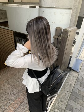 ラフ 難波店(LAFF) #黒髪#ボブルフ#ネビージュ#小顔#ワンレン