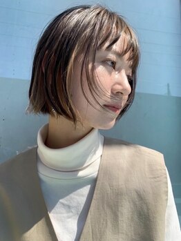 スノッブエモア(SNOB emoi)の写真/前髪&顔回りのバランスを見極めた繊細なカット。洗練されたデザインをあなたの"New standard“に。