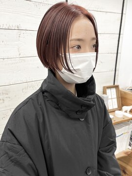 コス(kos) 大人可愛い/ココアベージュ/グレージュカラー/ボブウルフ/黒髪