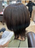 重めスタイルから軽めウルフカットにスタイルチェンジ!【大村】