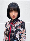 顎ライン/黒髪ボブ