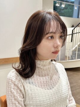 ビームズ ヘアー ブラン(Bee ms HAIR Blanc+) くびれ巻きロングベージュカラーブリーチしない透明感カラー