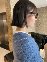 ピア ヘアーデザイン プレミアム(Pia hair design premium) オリーブグレージュ　切りっぱなしボブ　ボブ　pia