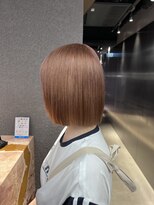 ペレ 栄店(PELE) デザインカラー/レイヤーカット/ウェットヘア/オリーブベージュ