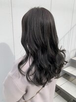 グロウ 丸の内(GLOW)&nbsp;グレージュオリーブベージュ顔周りカット韓国風前髪甲府美容室