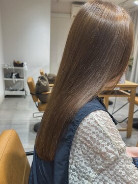 クラップス 上大岡(CLAPS) ストレート/ロング/透明感ベージュ/ナチュラルブリーチカラー