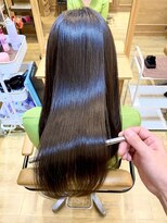 小顔と髪質改善☆ナチュラルストレートとメテオ☆髪質改善☆