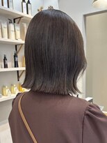 ポジ(poji)&nbsp;ボブ　ミルクティーベージュ　艶髪　髪質改善カラー　ショート