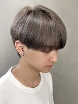 マッシュブリーチハイトーンハイライトスパイラルツーブロック