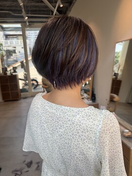 エルム 原宿 表参道(yelm) マッシュショート/アンブレラカラー/ラベンダー