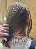 夏◎透明感ハイライトミディアム×ベージュ小顔