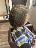 美容室クロシュ&nbsp;系ハイライト立体ボブ