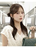 小顔前髪 ココアベージュ
