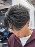 【新毛流れヘア】MEN'Sカット＋フェザーパーマ[西院/MEN'S]