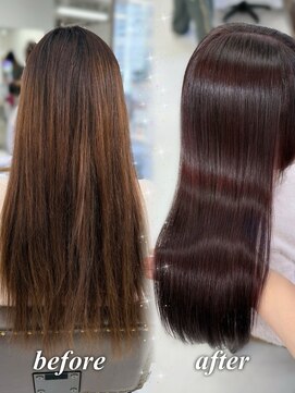 ハピネス 梅田茶屋町店(HAPPINESS) 韓国風/レイヤーカット/顔周り/顔まわり/髪質改善/ベージュ