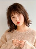 着物ヘア/大人ガーリー/ダークアッシュ/似合わせカット/表参道