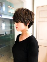 ニコ 姫路(nico)&nbsp;白髪ぼかしで大人可愛いボブ