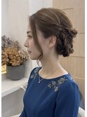 ロングの髪の毛から綺麗なアップスタイルへ♪♪