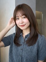 オムニス 表参道(Omnis)&nbsp;ハッシュカットミディアムレイヤー顔周りレイヤー髪質改善