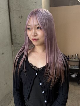 ラニヘアサロン(lani hair salon) ピンクラベンダー/透け感カラー/ハイトーン/淡色/裾カラー