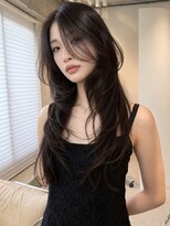 シティ オモテサンドウ(CITY omotesando)&nbsp;ロングレイヤー×艶ブラウン グレージュ レイヤーカット tr
