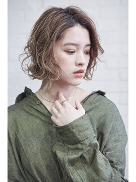 ラレイ(Lalei) 【Lalei】ブランジュ×毛先パーマボブ 辻幸奈 表参道