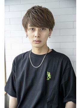 クラン(clan) メンズマッシュウルフベージュカラー