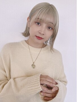 ゲーム 原宿店(GAME) 切りっぱなし / くびれカット / ブリーチ / ボブ