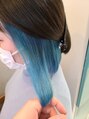 ブランシュ(Blanche)&nbsp;水色も作れます♪［ダブルカラー/ハイライト/ブリーチ］