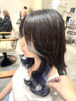 シードバイシャムロック(SEED by Shamrock)&nbsp;韓国ミディ×イヤリングカラー　ネイビーブルー