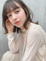 アトリエサニーデイ(atelier SUNNY DAY)&nbsp;ミディアムレイヤー/レイヤーカット/グレージュ/前髪カット/