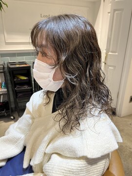 ロンド シャルム 吉祥寺(Lond charme) アンニュイパーマグレージュミディ
